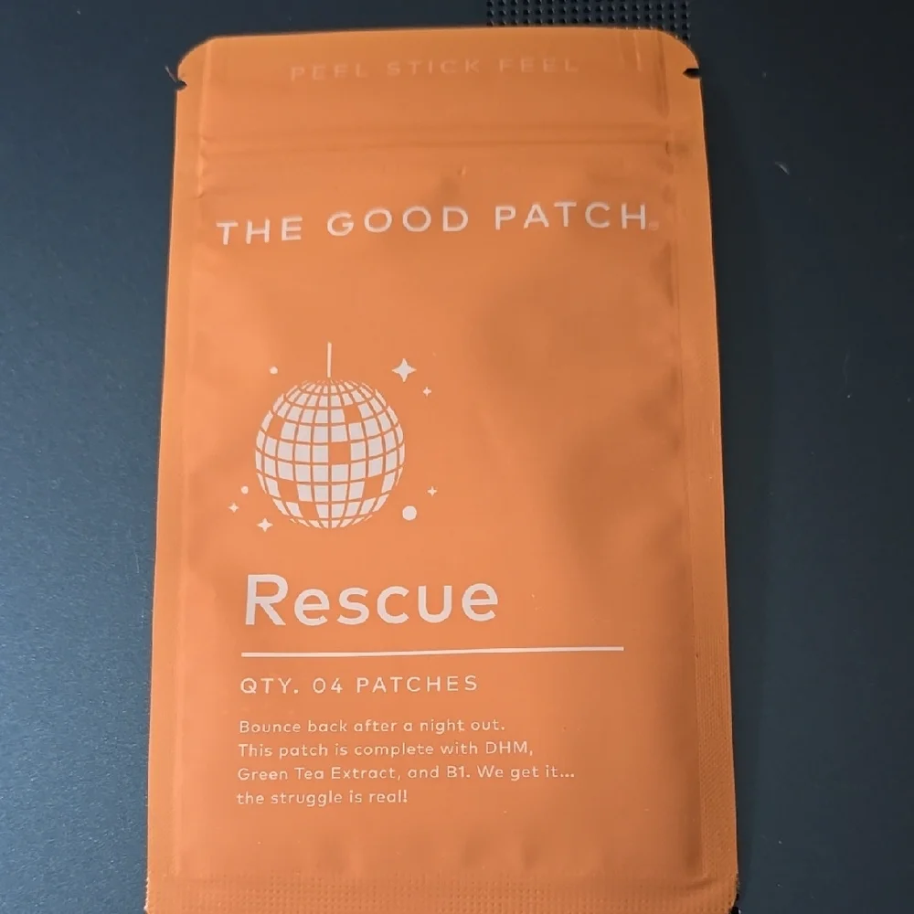 The Good Patch Rescue Patches - Orange 4 PATCHES Hangover Recovery